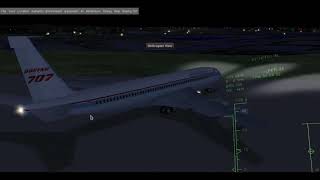 005 Flightgear Boeing 707 full flight from Porto to Faro Portugal tutorial