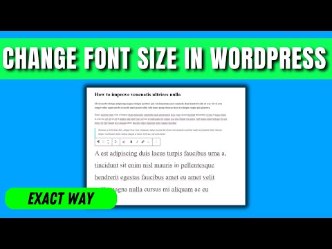 How to Change Font Size in WordPress (2025)