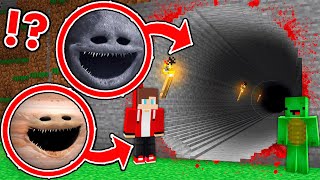 Mikey and JJ Found Longest Woken Moon and Jupiter Tunnel in Minecraft - Maizen?!
