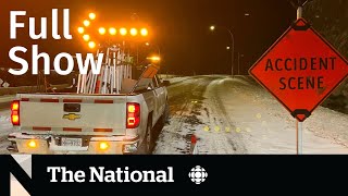 CBC News: The National | B.C. bus crash, Winter storms, King’s speech