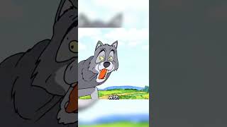 The old wolf wants to steal food#shorts #animation