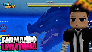 🤍 BLOX FRUITS AO VIVO 🐉 FARMANDO LEVIATHAN E ILHA VULCÃO!! 🤍