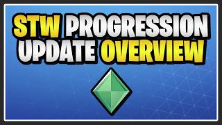 The Progression Update in Fortnite Save the World!