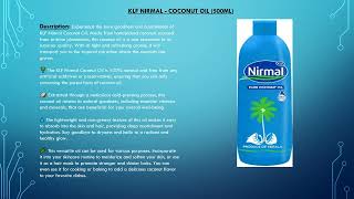 KLF Nirmal - Coconut Oil (500Ml)