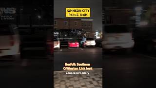 Night #railroadcrossing Norfolk Southern O.Winston Link recall Johnson City TN #ns Fast Freight '24