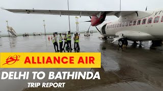 First time 🛩 Flying in ATR 42 from Delhi(DEL) to Bathinda(BUP) II Alliance Air 9I-637 II Vlog#78