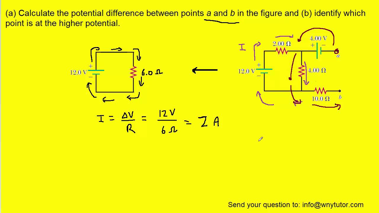 Circuit Diagram Electric Potential Difference