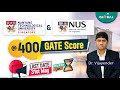 Apply for NTU, NUS Singapore | Higher Education Opportunity through GATE & GRE | 31st May Last Date