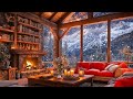 smooth jazz instrumental music at cozy winter coffee shop ambience ⛄ jazz relaxing music for work