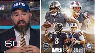 I'm taking Lamar Jackson over Josh Allen! - Jason Kelce on Ravens face Bills in AFC Divisional