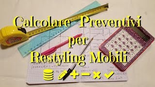 Calcolare i preventivi per restyling di mobili