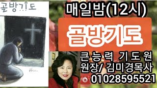 매일밤(12시)골방기도 시간입니다. 큰능력기도원/원장 김미경목사 ☎️010 2859 5521