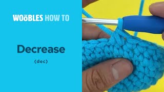 How to decrease crochet stitches (dec) in the round