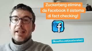 DIEGO FUSARO: Zuckerberg elimina da Facebook il sistema di fact checking!