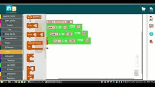 Leap year program in python-Using visual programming/makblocks