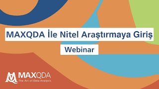 Webinar: MAXQDA İle Nitel Araştırmaya Giriş