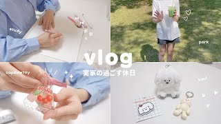 【vlog】おばあちゃん家で過ごす休日 お買い物 勉強 | たこ焼き