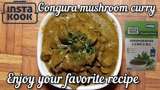 Gongura Mushroom Curry Recipe with Instakook Gongura Gravy Base