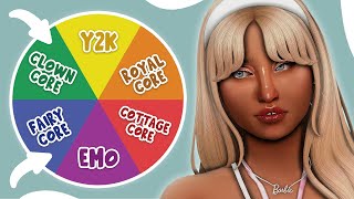 Random Wheel Picks Aesthetics 🔥 | Sims 4 Create a Sim Challenge