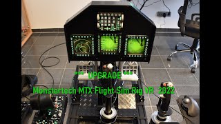 Upgrade my Monstertech MTX Flight Sim Rig 2022   DCS World + F-16 ICP Sim Gears