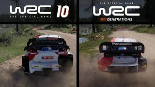 WRC Generations VS WRC 10 | Toyota GR Yaris Rally1 VS Toyota Yaris WRC