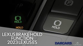 How to Use the Brake Hold Feature | 2023 Lexus ES