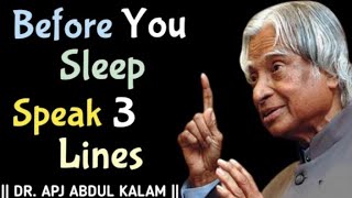 Speek Three Line To Your Self Before .... ||APJ ABDUL KALAM #quotes ||#motivationquotes