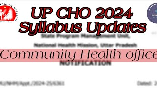 UpCHo  Syllabus || UP CHO Vacancy 2024 || CHO update 2024 7500+ vacancy