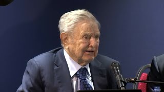 George Soros Takes Questions at the World Economic Forum in Davos