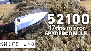 52100 Steel in the Knife Lab - Spyderco Mule Series