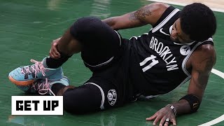 Reacting to Kyrie Irving leaving Game 4 with a sprained right ankle | Get Up
