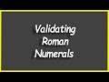 Python Programs #86: Validating Roman Numerals