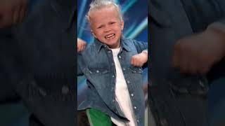 Adorable 7-year-old Eseniia Mikheeva is a dancing highlight | Auditions | AGT 2023 #shorts