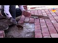 Amazing Red Brick Road Design: How to make Red Brick Floor |  Pyramid Construction & Renovation