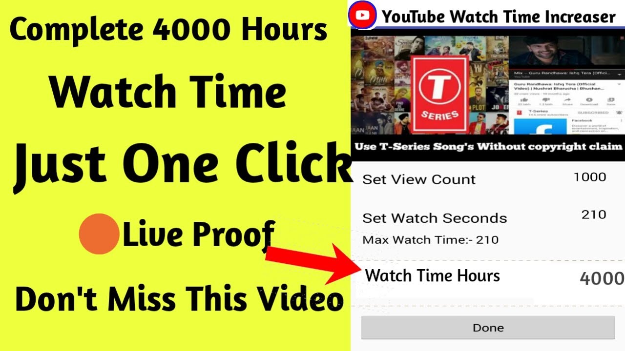 How To Legally Hack YouTube 4000 Hours Watch Time🔥| OMG I Hacked ...