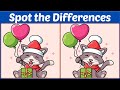 【Spot the difference】Hard level Brain Quiz🌈 Fun and Fast 10minutes Brain Workout!!