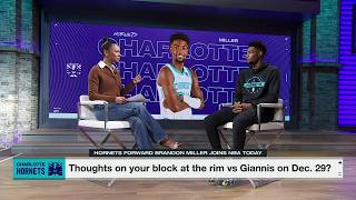 Brandon Miller on Hornets' mindset, blocking Giannis & his mom's impact on his career | NBA Today