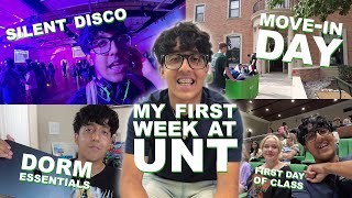 My First Week at UNT Vlog + Dorm Essentials \u0026 Campus Life