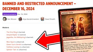 Splinter Twin \u0026 Faithless Looting Are Unbanned - Modern Is Saved! | December 16, 2024 B\u0026R Discussion