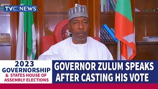 #Decision2023 | Governor Zulum Commends Voters, INEC As Polls Peaceful In Borno