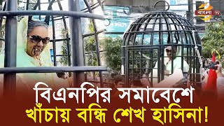 নয়াপল্টনে শেখ হাসিনা কে খাঁচায় বন্দি করলো বিএনপি ! | Bangla TV