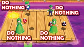 What if everyone does nothing in Mario Party? (Step It Up Mario Party 9 Minigames)