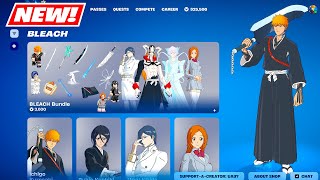 NEW Bleach SKINS BUNDLE Full Showcase Fortnite Item Shop (Ichigo, Rukia, Orihime & Uryū)