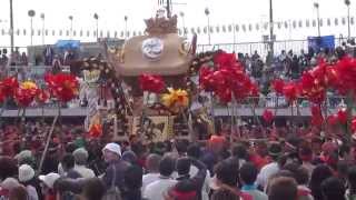 2014年 松原八幡神社 灘のけんか祭り宵宮 松原・八家練り合わせ