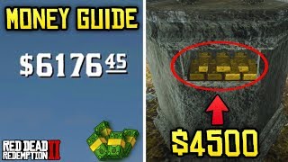 Red Dead Redemption 2 - MONEY GUIDE! How to Get $4500 EASY + Best Ways to Make Money!