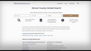 Denver County Inmate Search