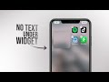 How to Remove Text Under Widget on iPhone (tutorial)