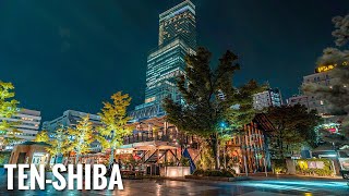 Osaka Night Walk - TEN-SHIBA Illumination 4K HDR Japan