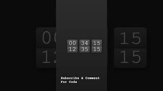Build a Sleek Flip Clock Using HTML, CSS & JavaScript 🕒✨
