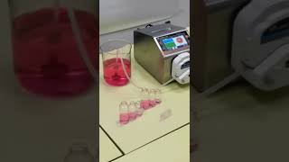 how to filling 100ml liquid use peristaltic pump